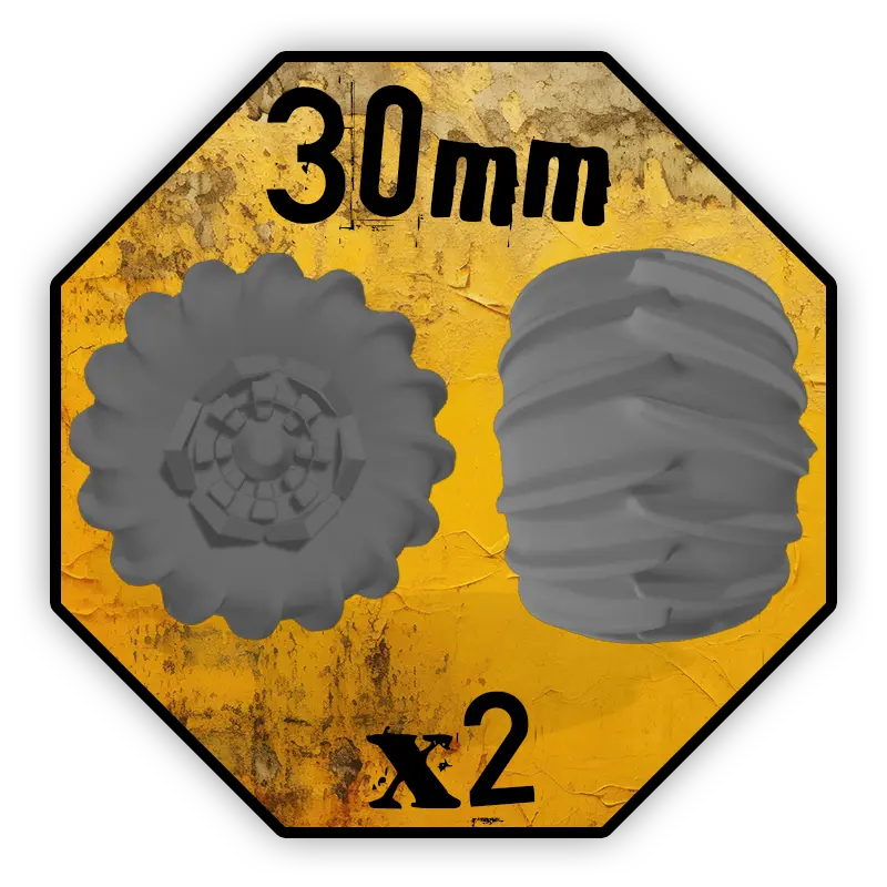 Roues MonsterTruck 30mm - Black Cobra Miniatures