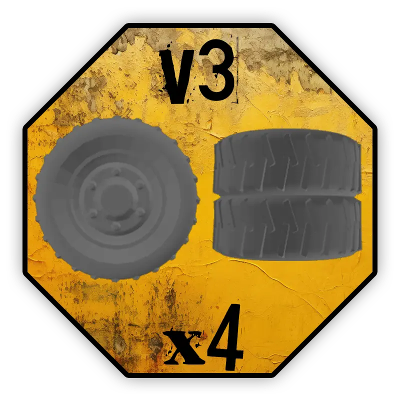 Roues Black Cobra Miniatures - V3 (10mm)