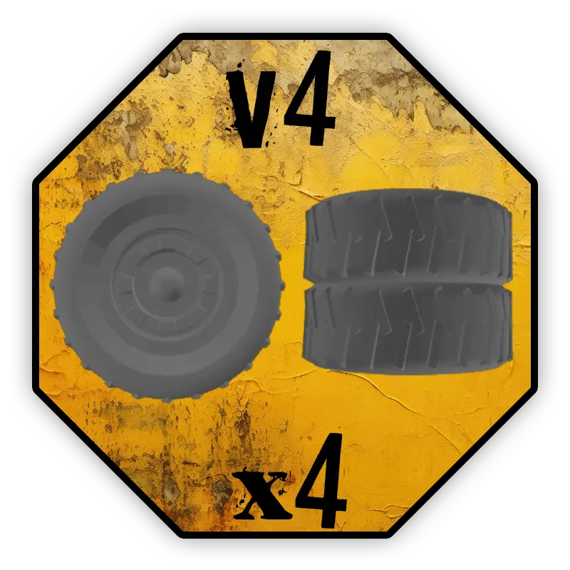 Roues Black Cobra Miniatures - V4