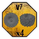 Roues Black Cobra Miniatures - V7