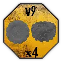 Roues Black Cobra Miniatures - V9