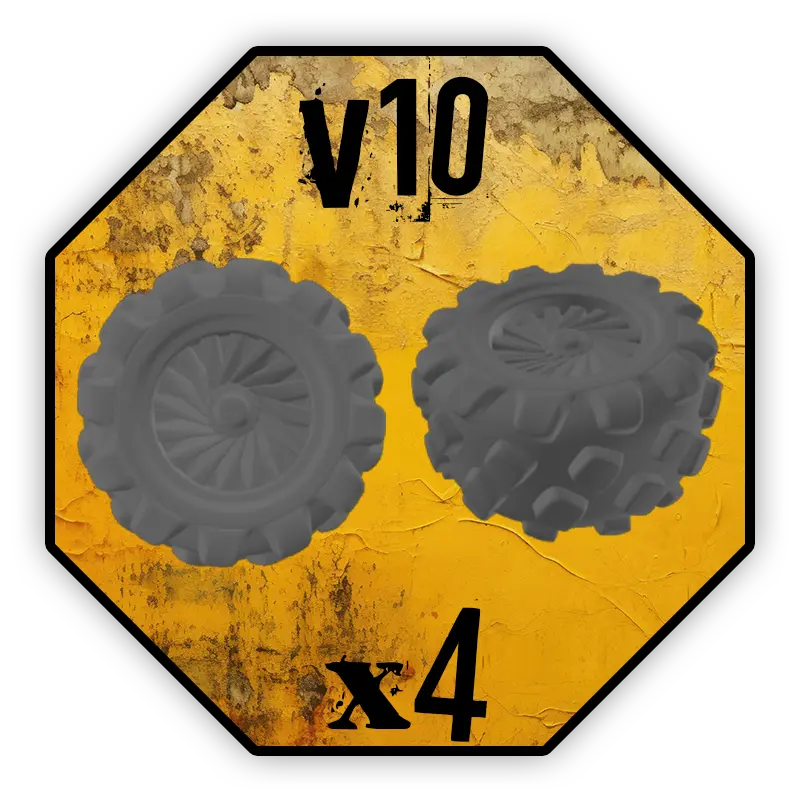 Roues Black Cobra Miniatures - V10 (10mm)