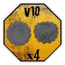 Roues Black Cobra Miniatures - V10