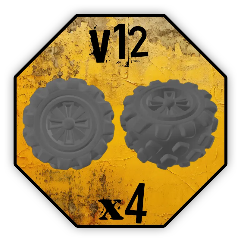 Roues Black Cobra Miniatures - V12