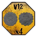 Roues Black Cobra Miniatures - V12