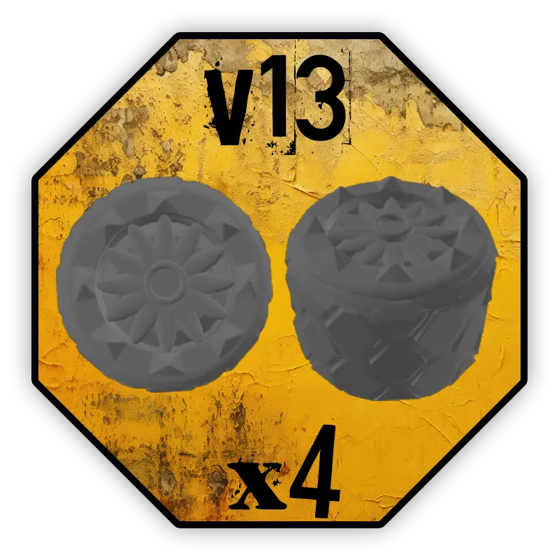 Roues Black Cobra Miniatures - V13 (10mm)