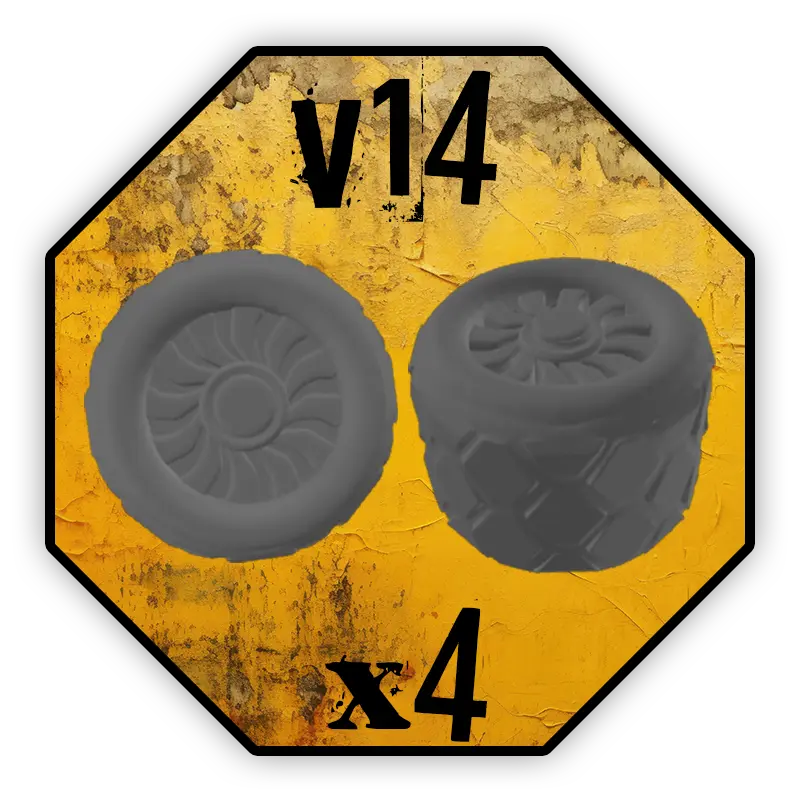 Roues Black Cobra Miniatures - V14