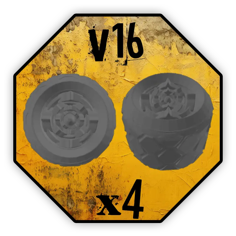 Roues Black Cobra Miniatures - V16 (10mm)