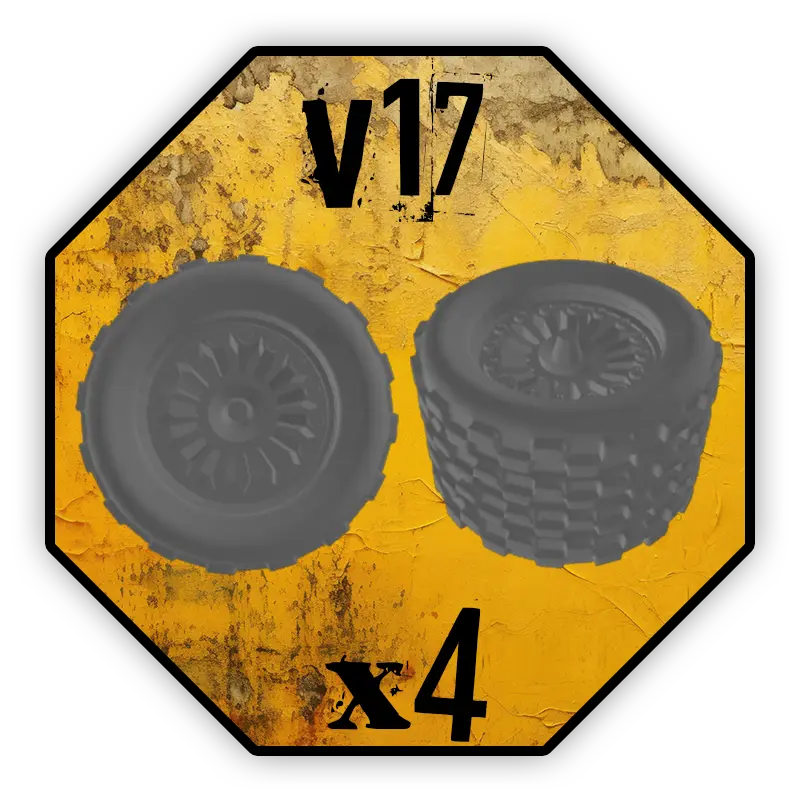 Roues Black Cobra Miniatures - V17 (10mm)