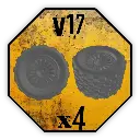 Roues Black Cobra Miniatures - V17