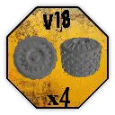 Roues Black Cobra Miniatures - V18