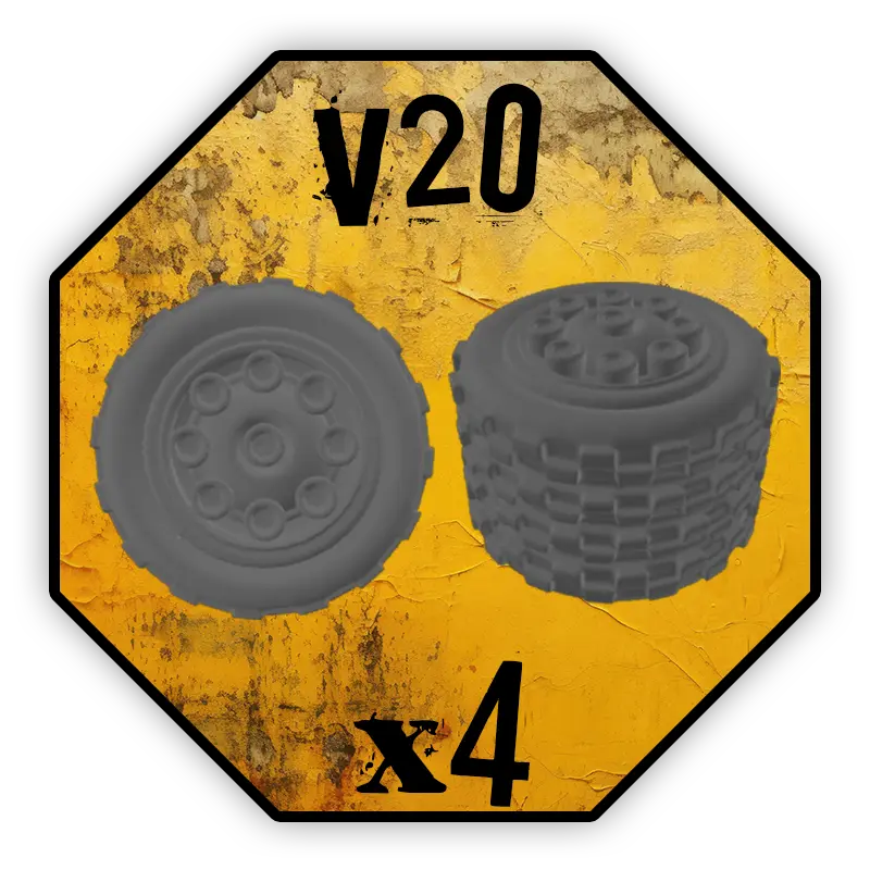 Roues Black Cobra Miniatures - V20 (10mm)