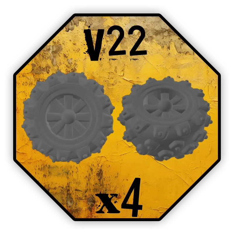 Roues Black Cobra Miniatures - V22 (10mm)