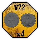 Roues Black Cobra Miniatures - V22