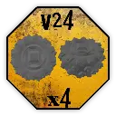 Roues Black Cobra Miniatures - V24