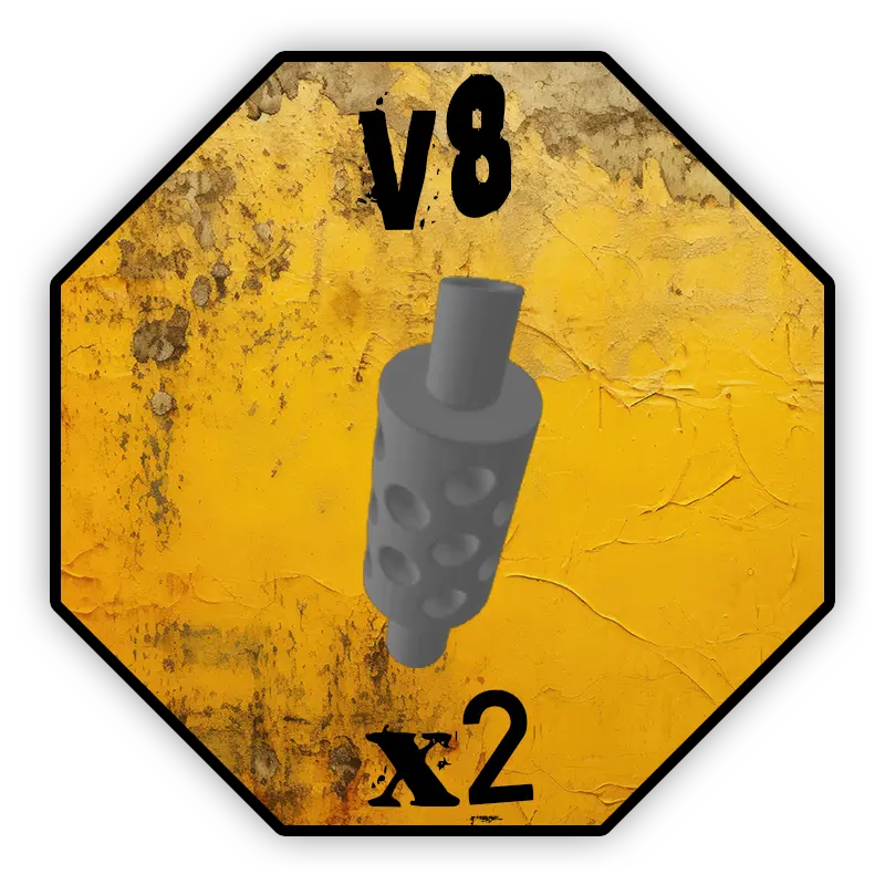 Pot d'échappement Black Cobra Miniatures - V8