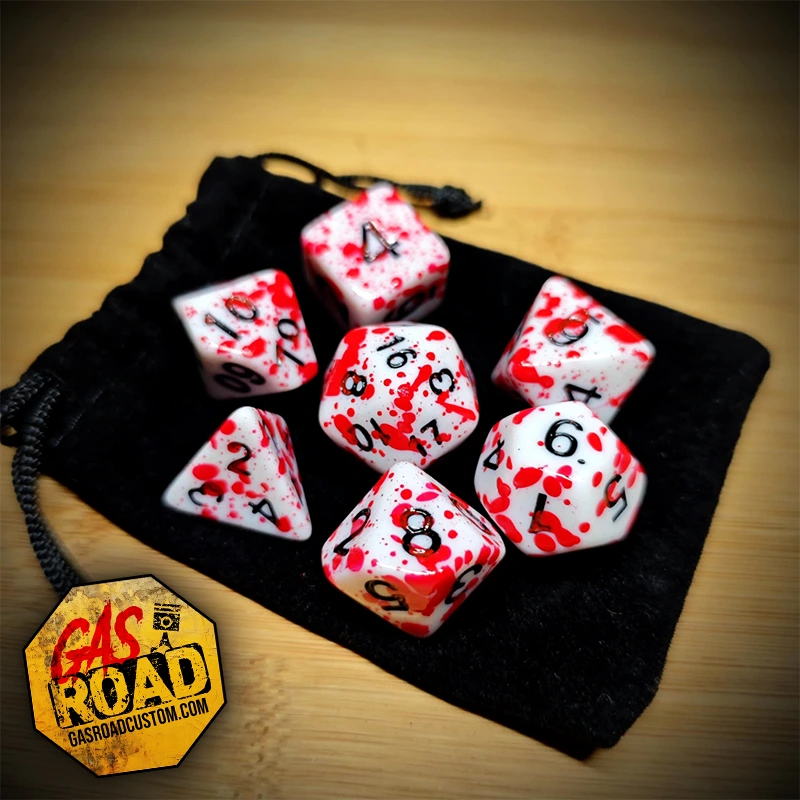 Set dés Zombi Blood