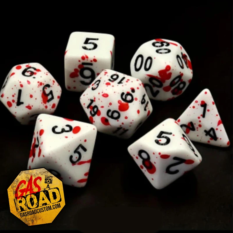 Set dés Zombi Blood