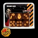 Zombicide Set 6 Dés Spéciaux Marron 28 mm 🧟