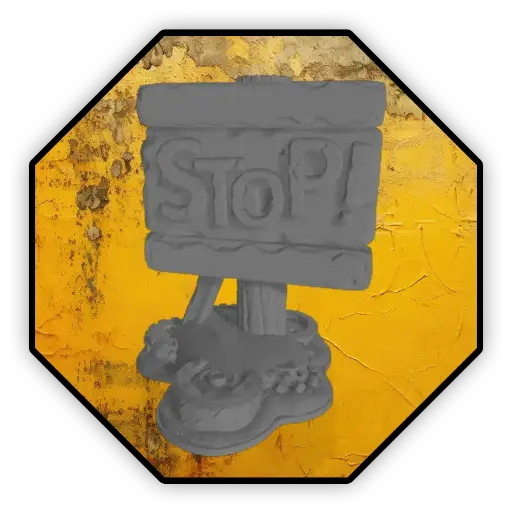 Décor STOP - Black Cobra Miniatures
